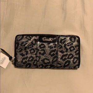 Coach Daisy Ocelot Leopard Print Wallet